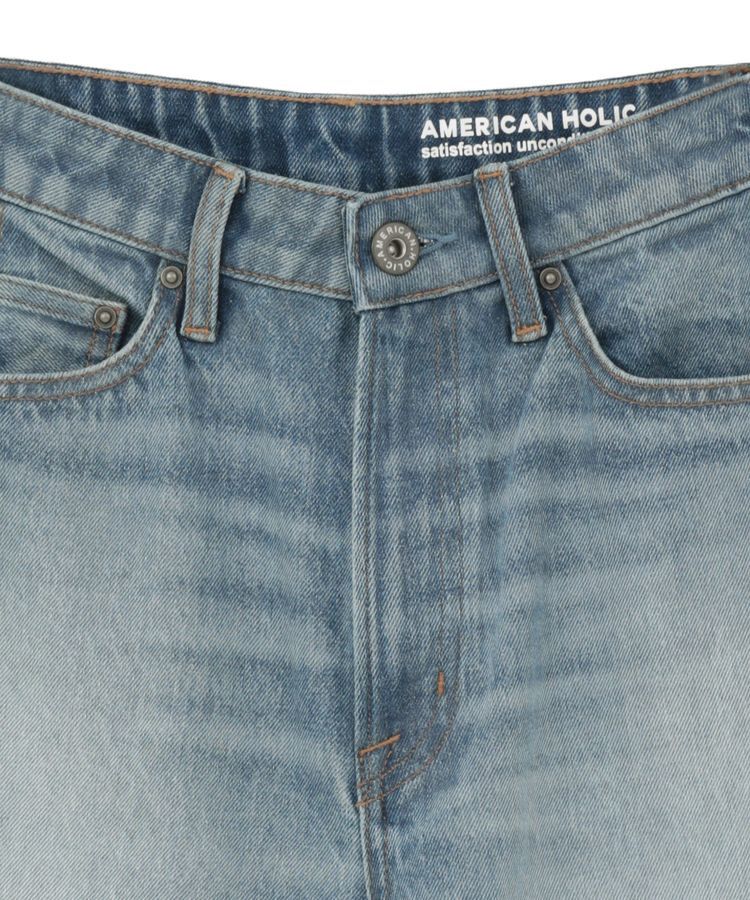 AMERICAN HOLIC「ルーズストレートデニムパンツ」|デニム|