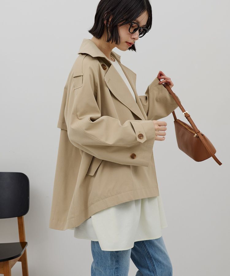 AMERICAN HOLIC「ショートトレンチコート」|トレンチコート|