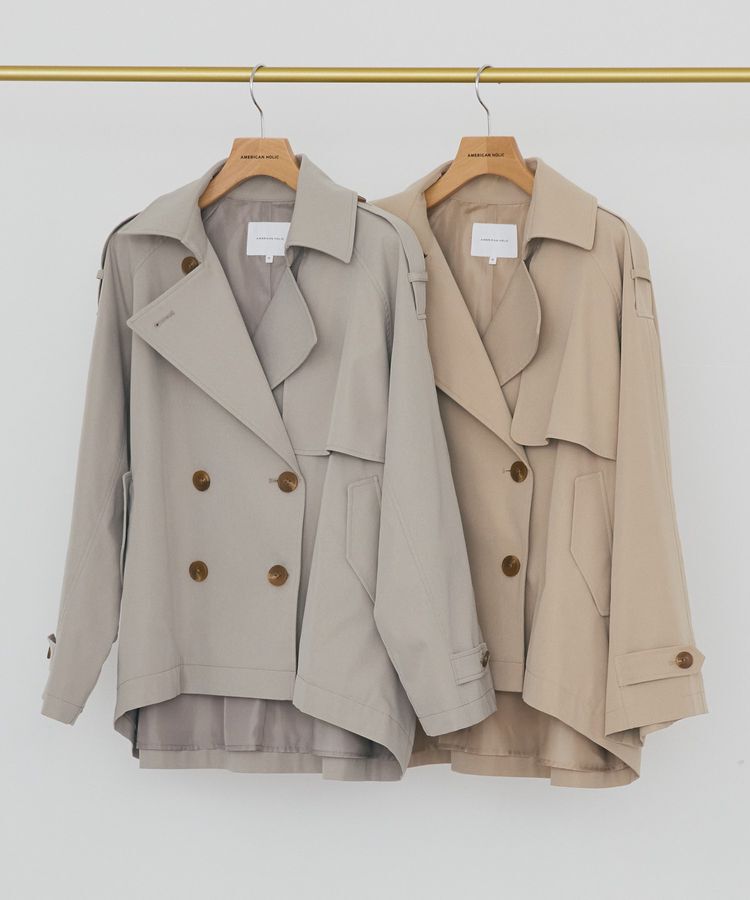 AMERICAN HOLIC「ショートトレンチコート」|トレンチコート|