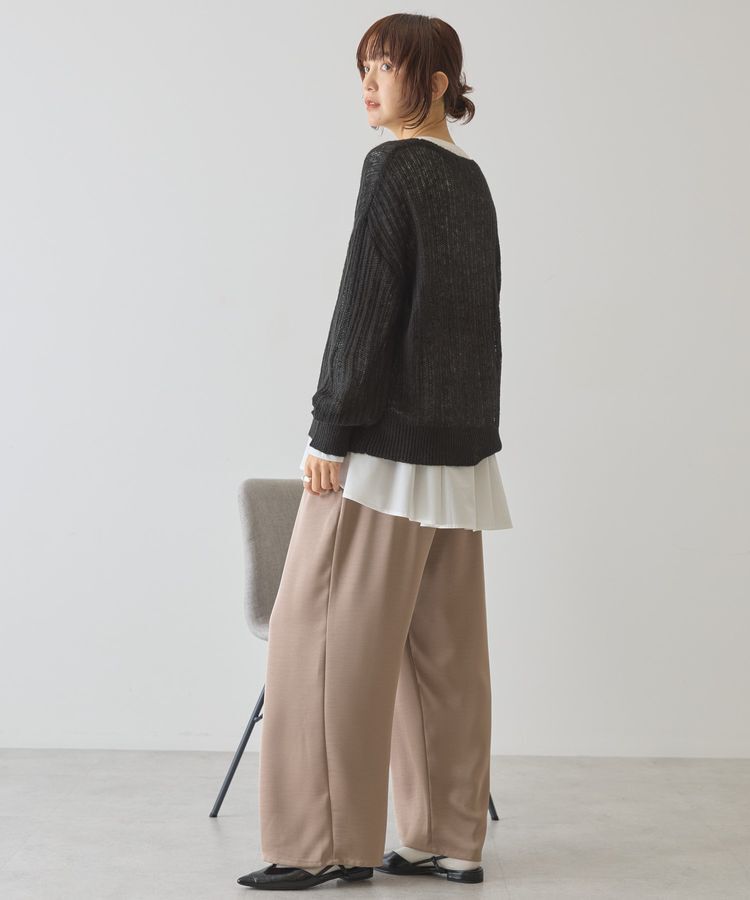 AMERICAN HOLIC「布帛切替ペプラムプルオーバー」|Tシャツ・カットソー|