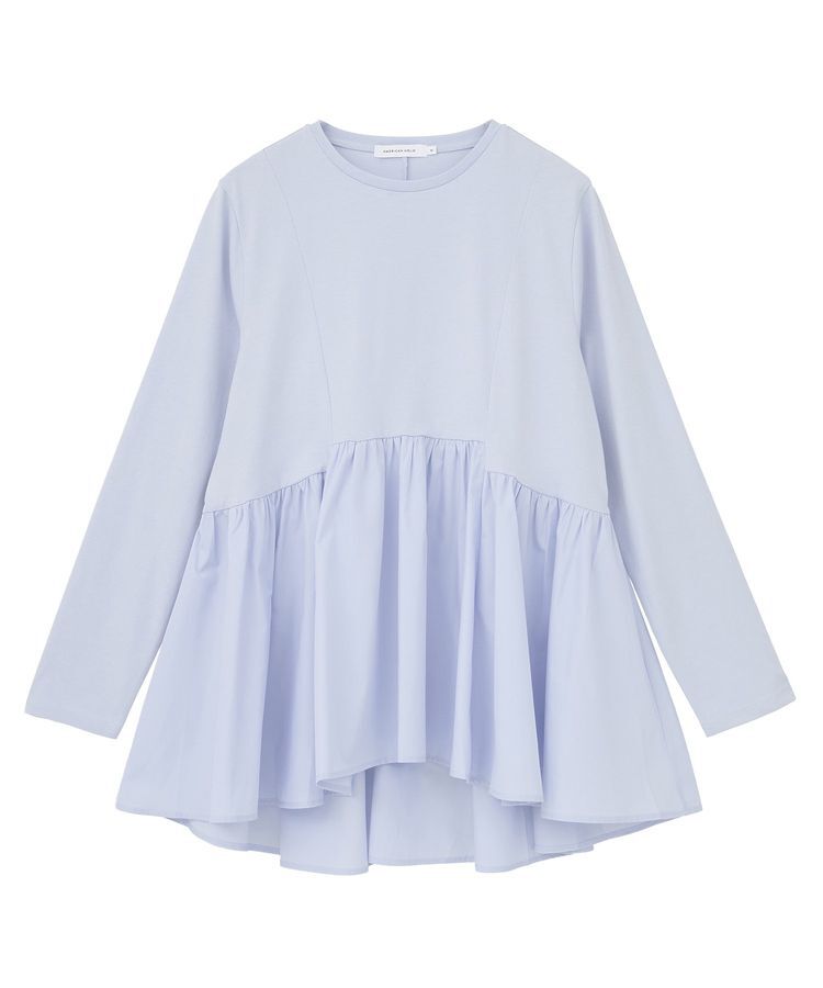 AMERICAN HOLIC「布帛切替ペプラムプルオーバー」|Tシャツ・カットソー|