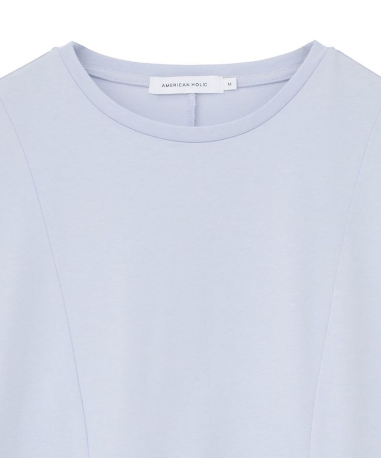 AMERICAN HOLIC「布帛切替ペプラムプルオーバー」|Tシャツ・カットソー|