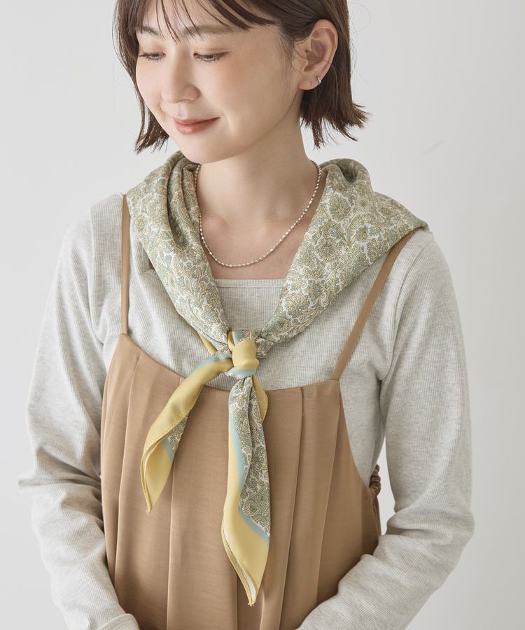 AMERICAN HOLIC「大判ペイズリースカーフ」|バンダナ・スカーフ|Green