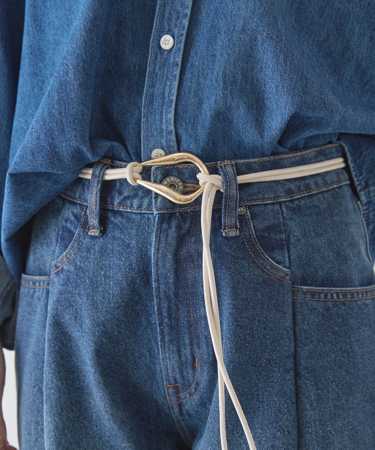 AMERICAN HOLIC「メタルポイントサッシュベルト」|ベルト|Light beige