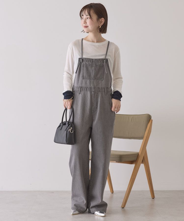 AMERICAN HOLIC「デニムサロペット」|オールインワン|Gray