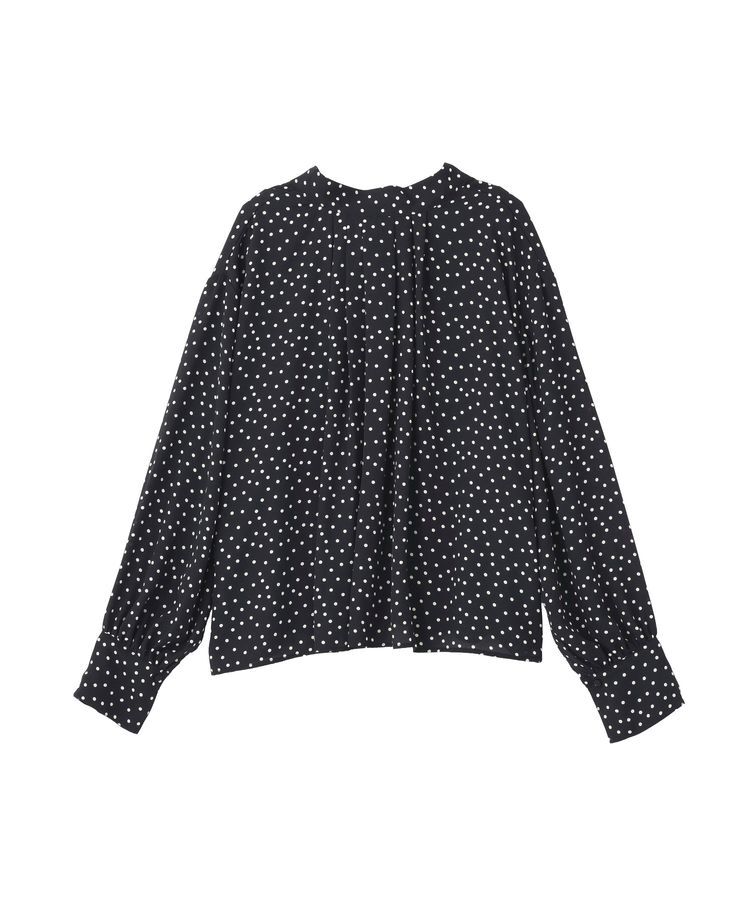 AMERICAN HOLIC「【イージーケア】ドット柄ボウタイブラウス」|シャツ・ブラウス|