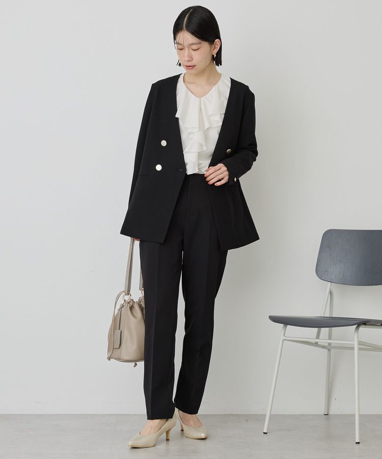 AMERICAN HOLIC「【イージーケア】ノーカラージャケット」|テーラードジャケット|