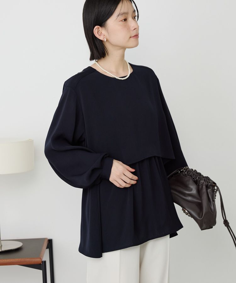 AMERICAN HOLIC「【イージーケア】Wクロスティアードブラウス」|シャツ・ブラウス|