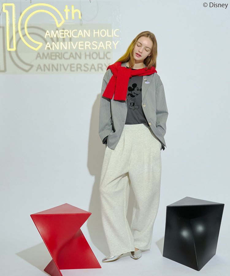 AMERICAN HOLIC「【Mickey&Friends】フロッキーリンガーT」|Tシャツ・カットソー|