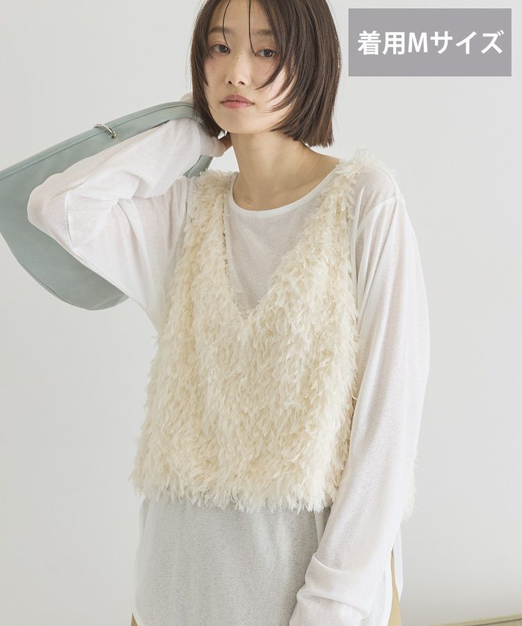 AMERICAN HOLIC「【選べる丈】フェザーVネックベスト」|ベスト・ジレ|