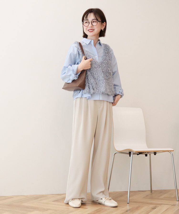 AMERICAN HOLIC「【選べる丈】フェザーVネックベスト」|ベスト・ジレ|