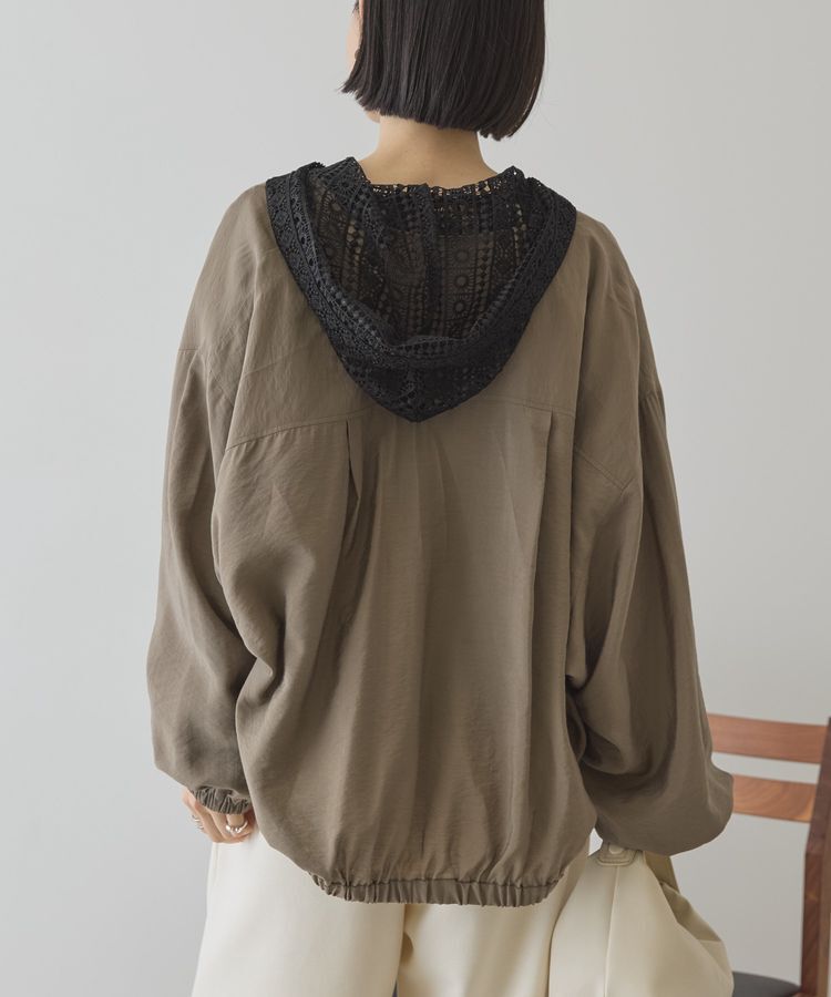 AMERICAN HOLIC「【UVカット+接触冷感】Vネックドルマンブルゾン」|ブルゾン・スタジャン|