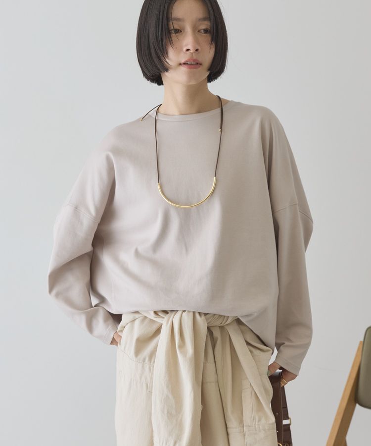 AMERICAN HOLIC「【UVカット】コクーンポンチプルオーバー」|Tシャツ・カットソー|Gray Beige