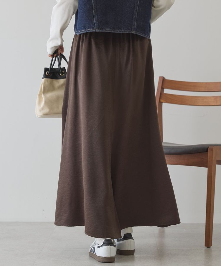 AMERICAN HOLIC「【イージーケア】サテンマーメードスカート」|スカート|
