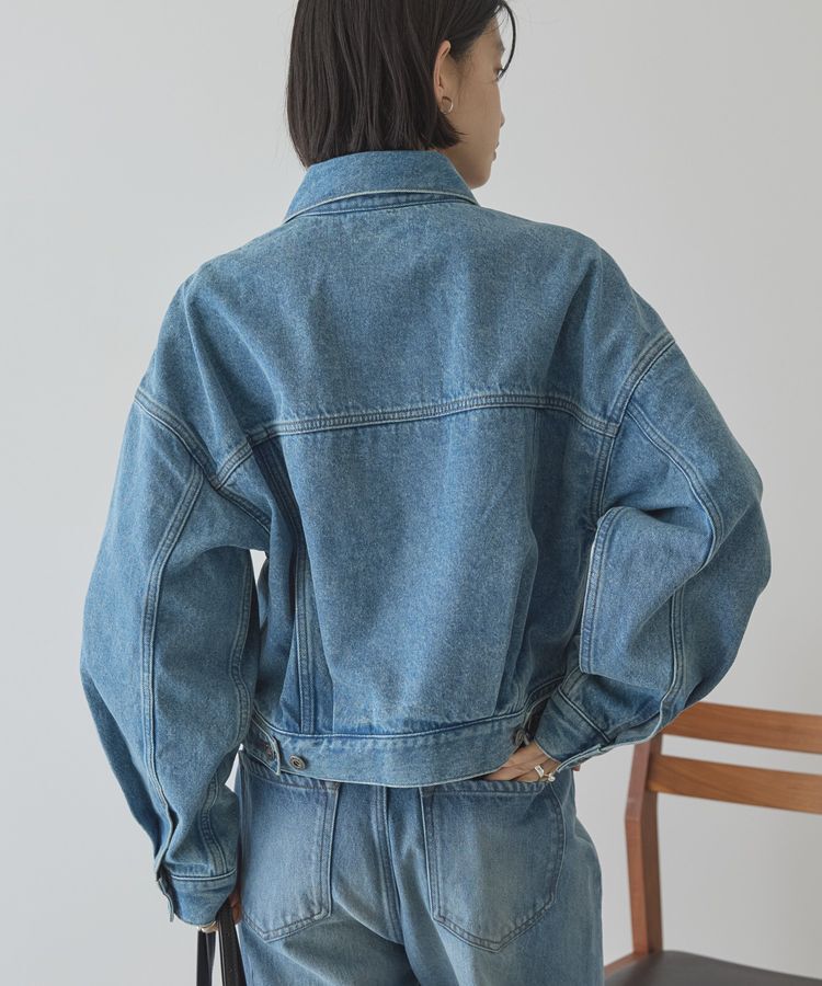 AMERICAN HOLIC「ショート丈デニムジャケット」|テーラードジャケット|