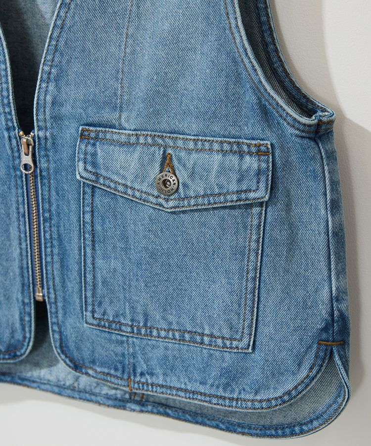 AMERICAN HOLIC「ショート丈デニムベスト」|その他|