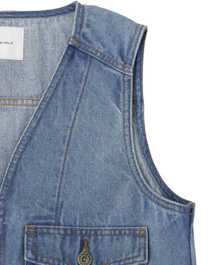 AMERICAN HOLIC「ショート丈デニムベスト」|その他|