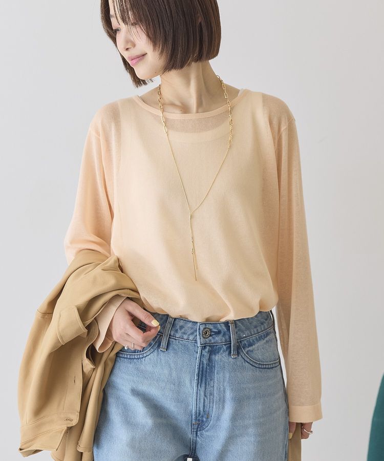 AMERICAN HOLIC「シアーニットプルオーバー」|ニット・セーター|