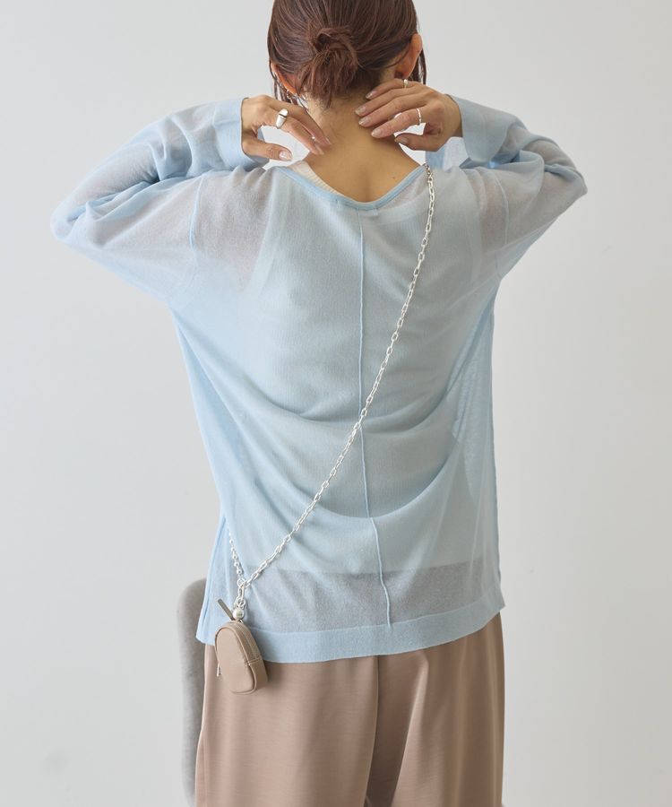 AMERICAN HOLIC「シアーニットプルオーバー」|ニット・セーター|