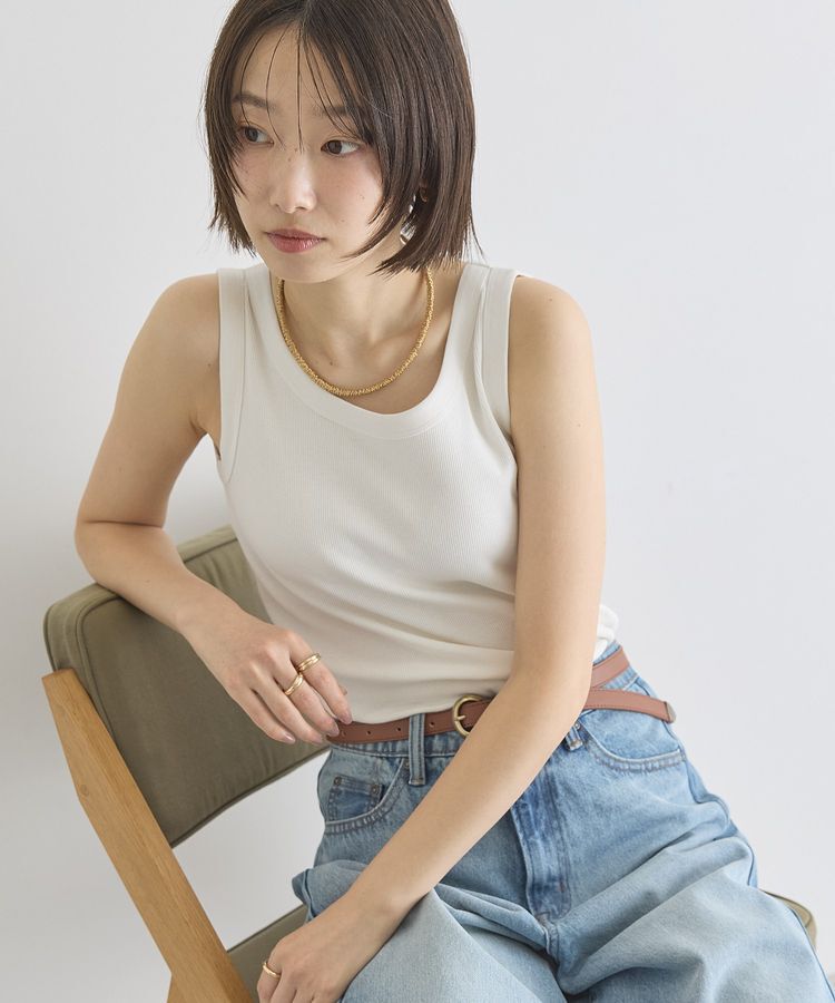 AMERICAN HOLIC「【抗菌防臭】テレコタンクトップ」|インナー|