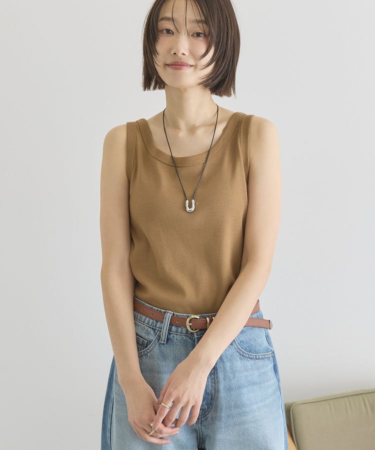 AMERICAN HOLIC「【抗菌防臭】テレコタンクトップ」|インナー|