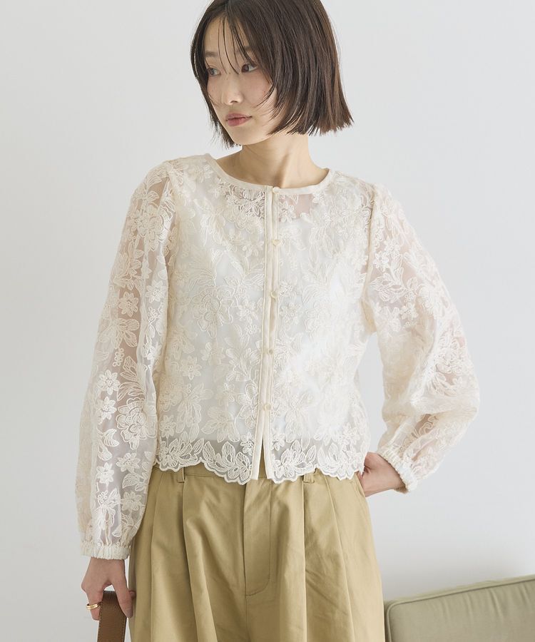 AMERICAN HOLIC「【前後2WAY】シアーレースブラウス」|シャツ・ブラウス|