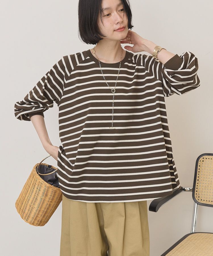 AMERICAN HOLIC「フレアラグランボーダーロンT」|Tシャツ・カットソー|