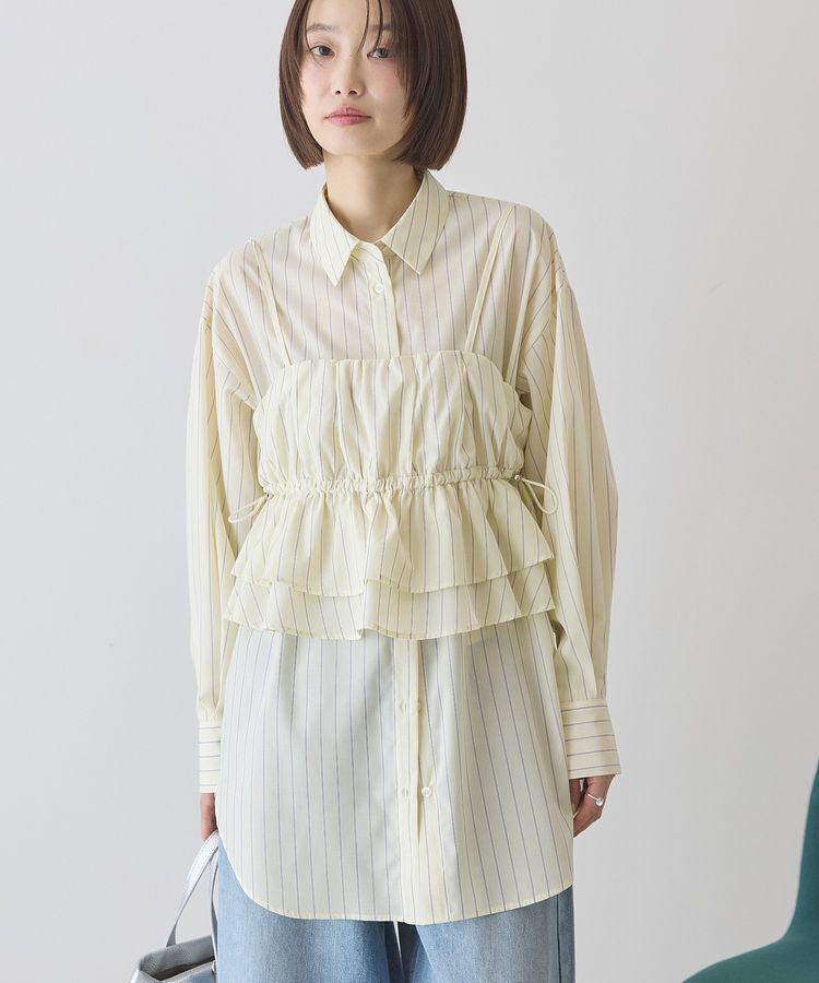 AMERICAN HOLIC「【2点セット・イージーケア】ビスチェ＋シャツ」|シャツ・ブラウス|