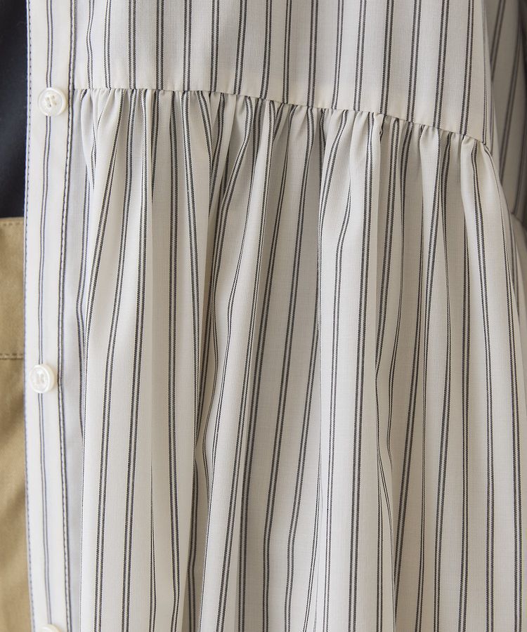 AMERICAN HOLIC「【イージーケア】ギャザーシャツワンピース」|ワンピース|