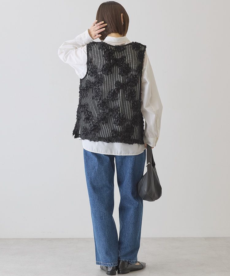 AMERICAN HOLIC「【選べる丈】Vネックレースベスト」|ベスト・ジレ|