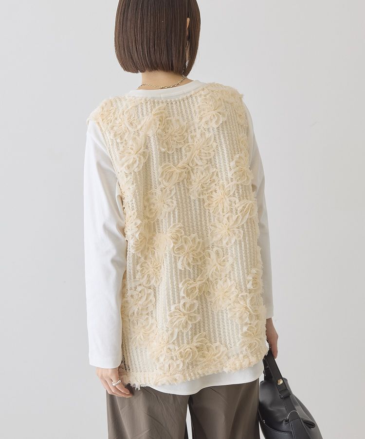 AMERICAN HOLIC「【選べる丈】Vネックレースベスト」|ベスト・ジレ|