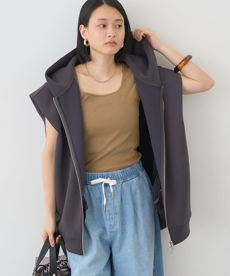 AMERICAN HOLIC「ポンチZIPフーディーベスト」|ベスト・ジレ|