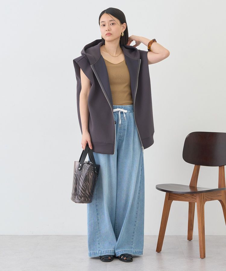 AMERICAN HOLIC「ポンチZIPフーディーベスト」|ベスト・ジレ|