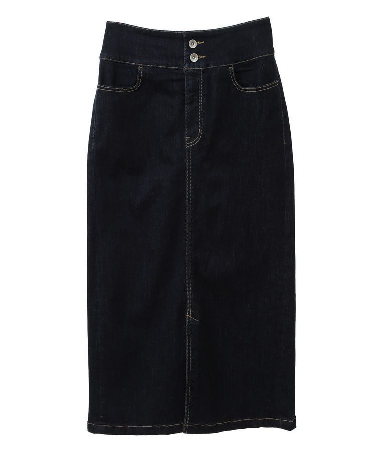 YECCA VECCA「ハイウエストデニムスカート」|タイト|