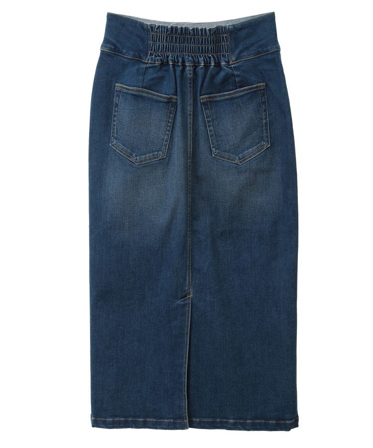 YECCA VECCA「ハイウエストデニムスカート」|タイト|