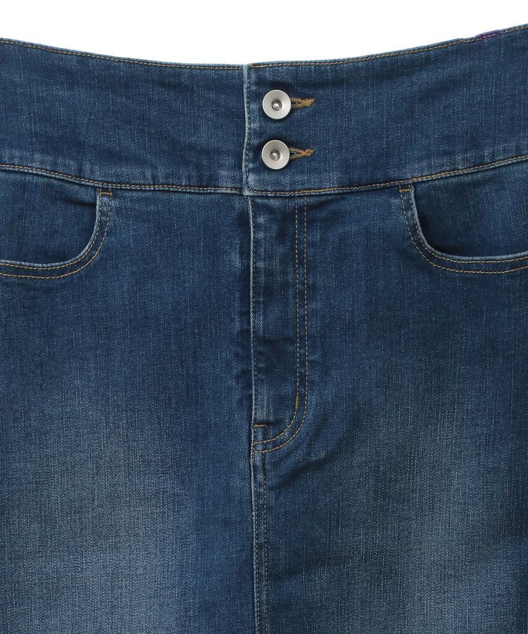 YECCA VECCA「ハイウエストデニムスカート」|タイト|