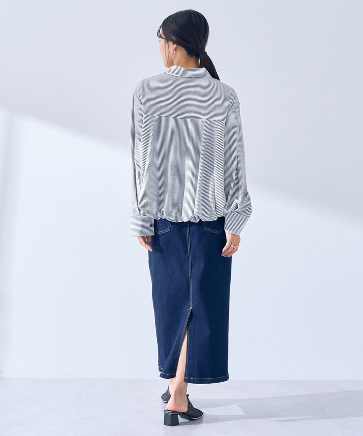 YECCA VECCA「ハイウエストデニムスカート」|タイト|