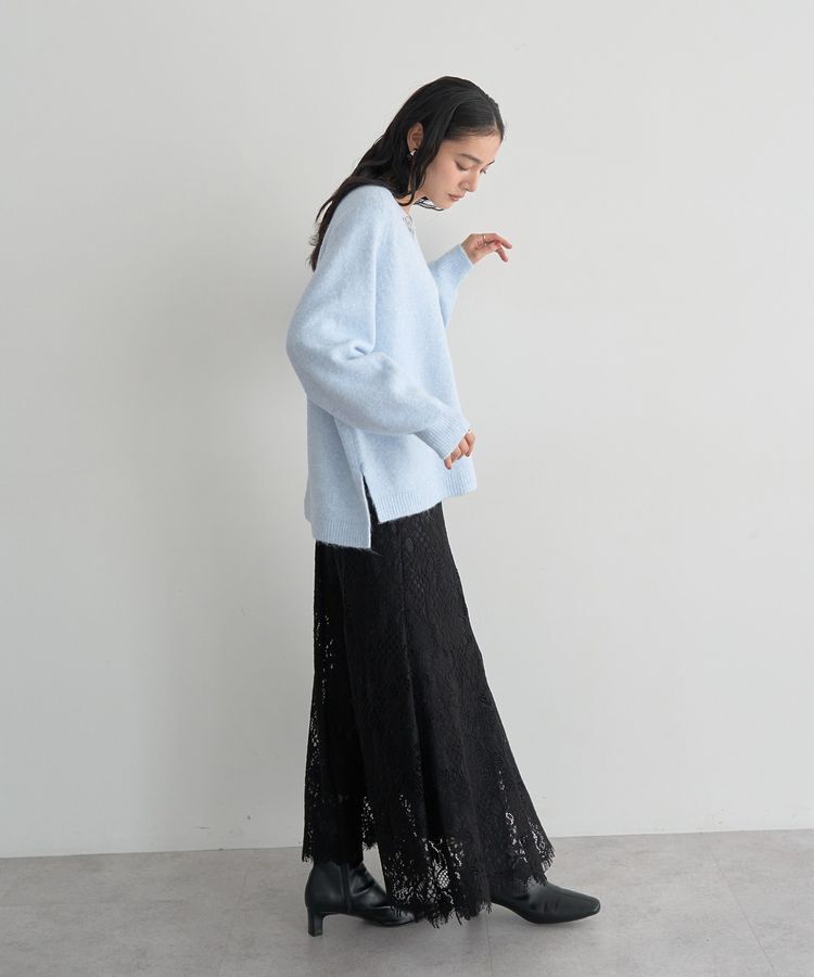 YECCA VECCA「スカラップレースマーメイドスカート」|フレア|