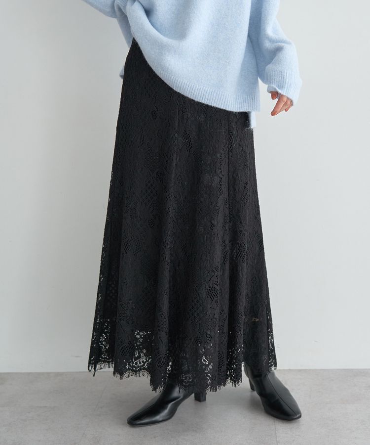 YECCA VECCA「スカラップレースマーメイドスカート」|フレア|