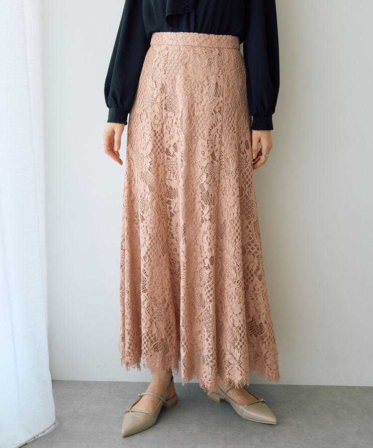 YECCA VECCA「スカラップレースマーメイドスカート」|フレア|