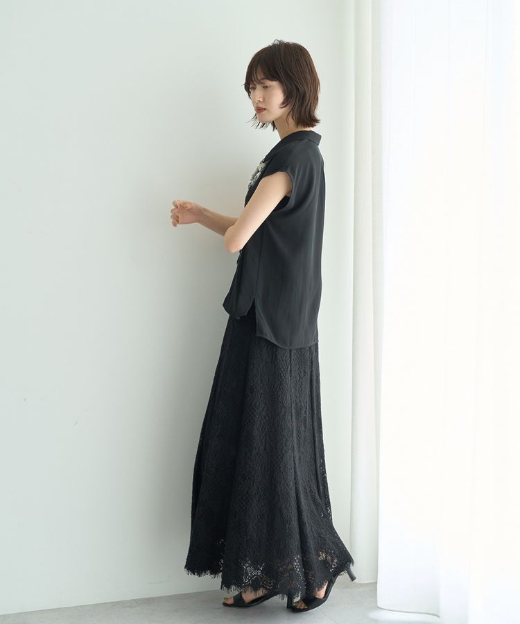 YECCA VECCA「スカラップレースマーメイドスカート」|フレア|