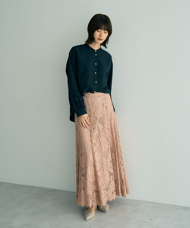 YECCA VECCA「スカラップレースマーメイドスカート」|フレア|