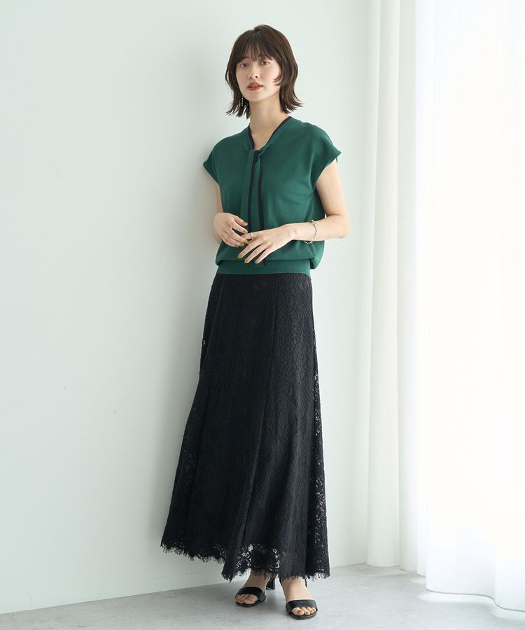 YECCA VECCA「スカラップレースマーメイドスカート」|フレア|