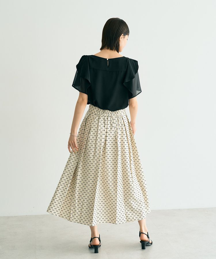 YECCA VECCA「タックフレアスカート」|フレア|