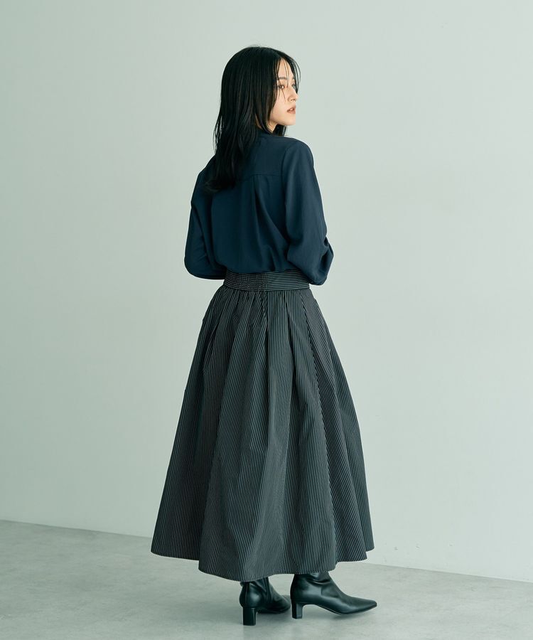 YECCA VECCA「タックフレアスカート」|フレア|