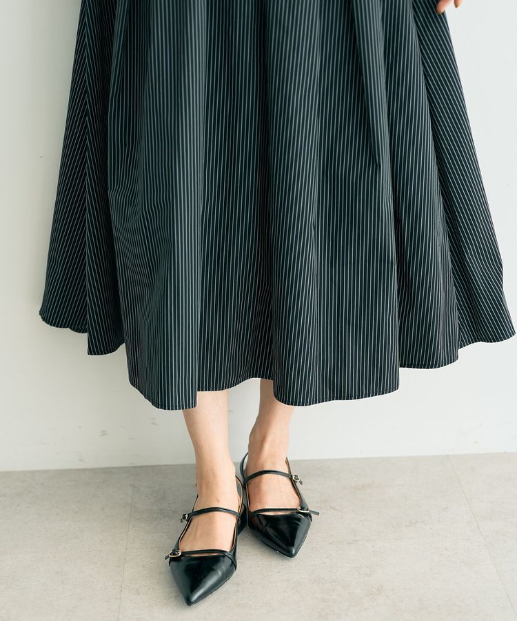 YECCA VECCA「タックフレアスカート」|フレア|