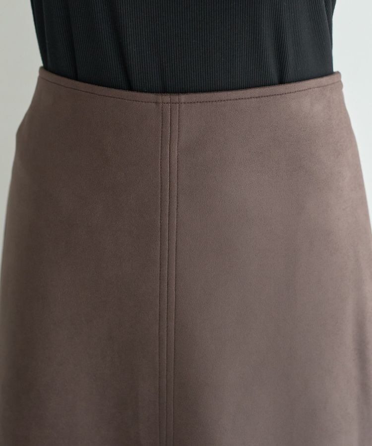 YECCA VECCA「レザーライクナロースカート」|タイト|