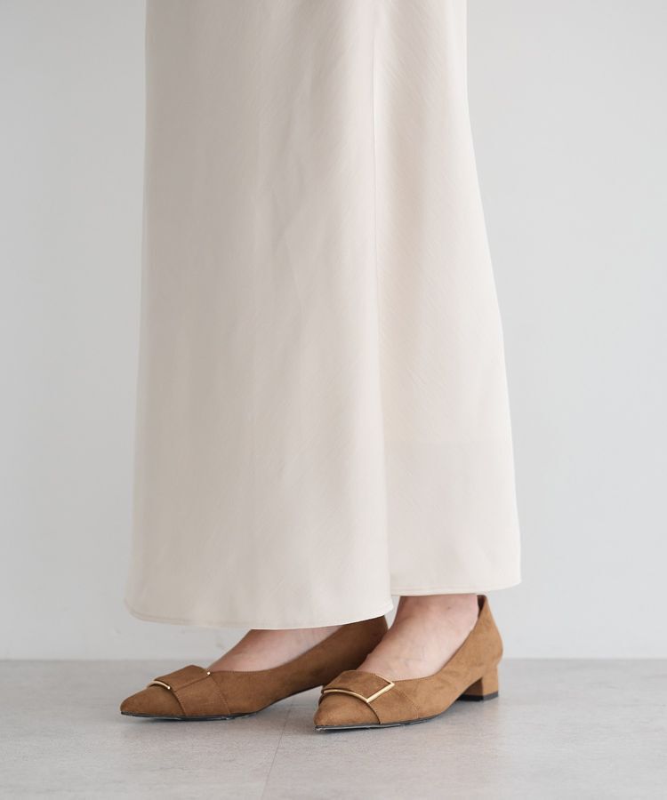 YECCA VECCA「サテンフレアスカート」|フレア|