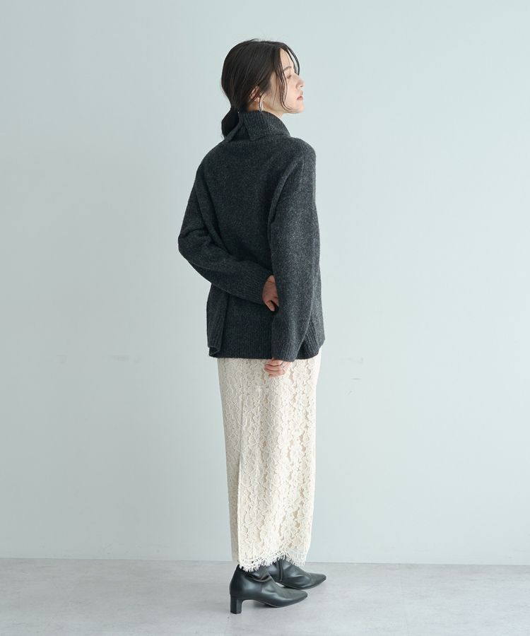 YECCA VECCA「レースナロースカート」|タイト|