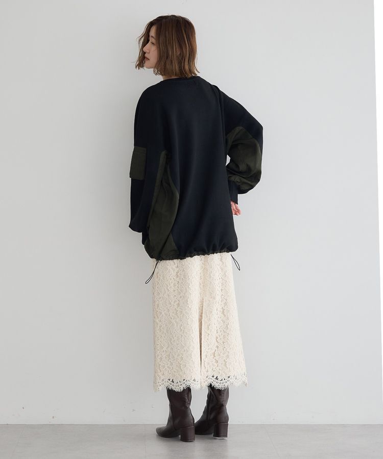 YECCA VECCA「レースナロースカート」|タイト|